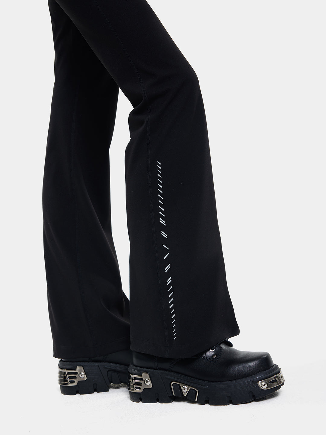 T-one Women's Slim Boot Cut Stretch Pants-Black