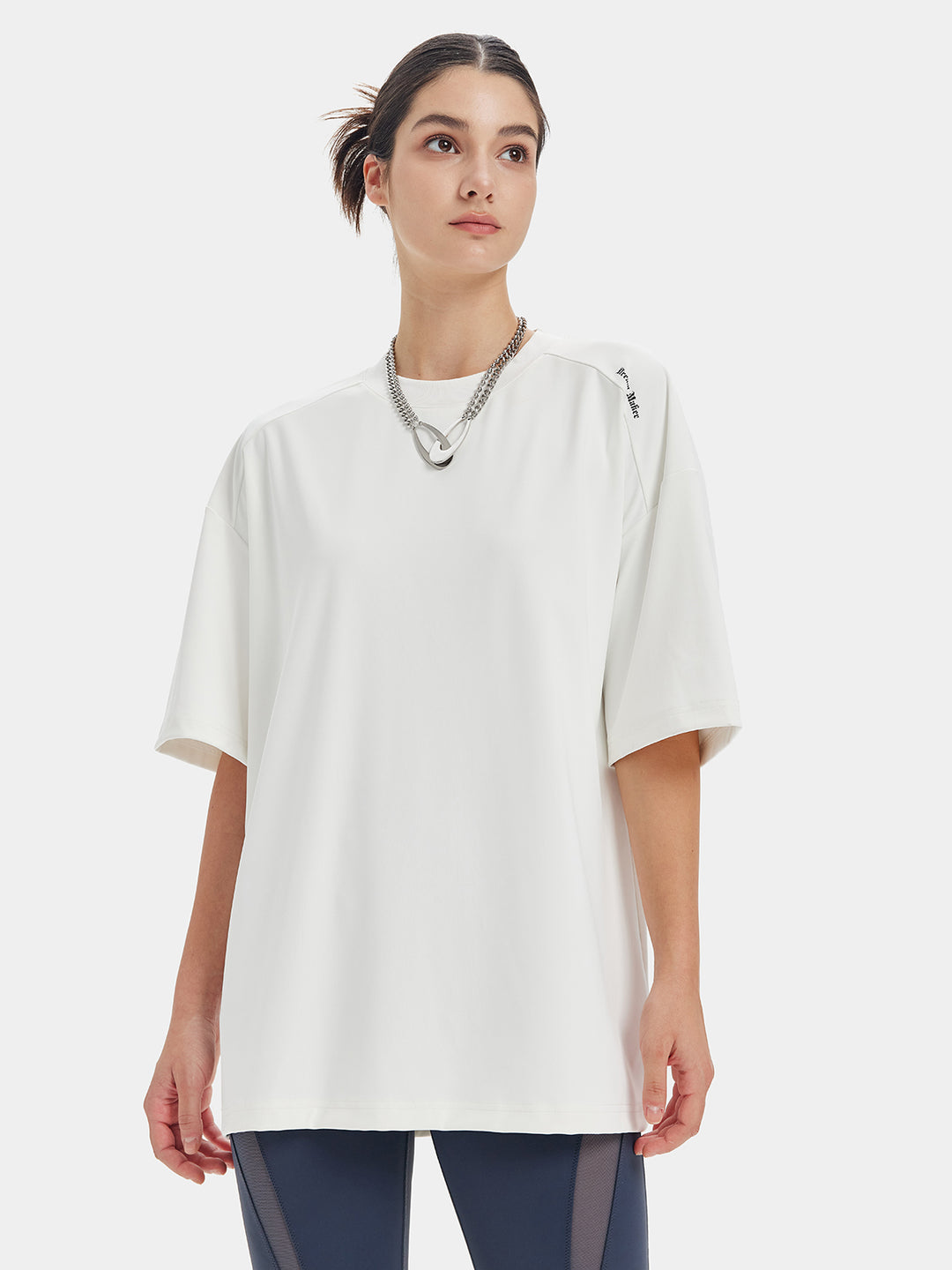 Unisex Patchwork Tops Drop Shoulder T Shirts